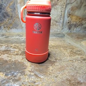 takeya  orange water bottle